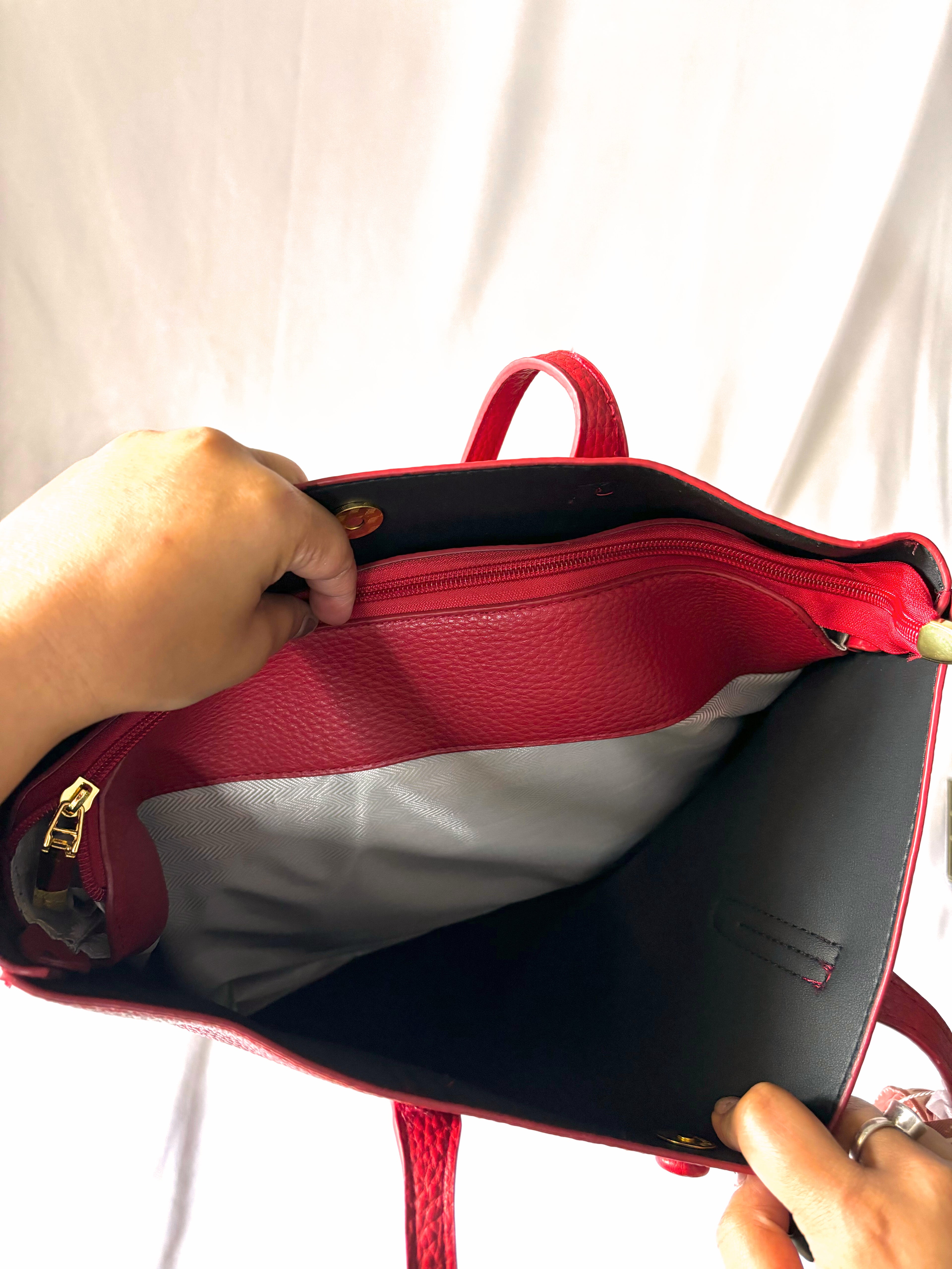Cosmic Muse Tote- Red